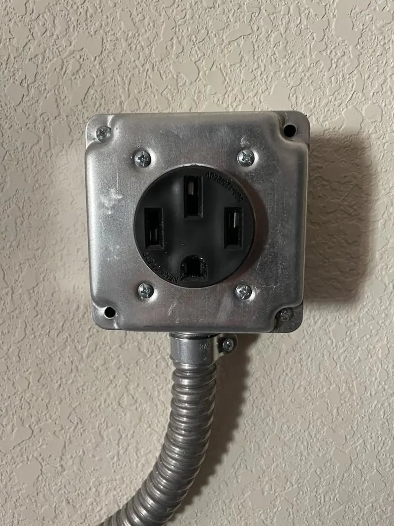 NEMA 14-50 outlet installed for Electrical Panel Upgrade in Buckhorn